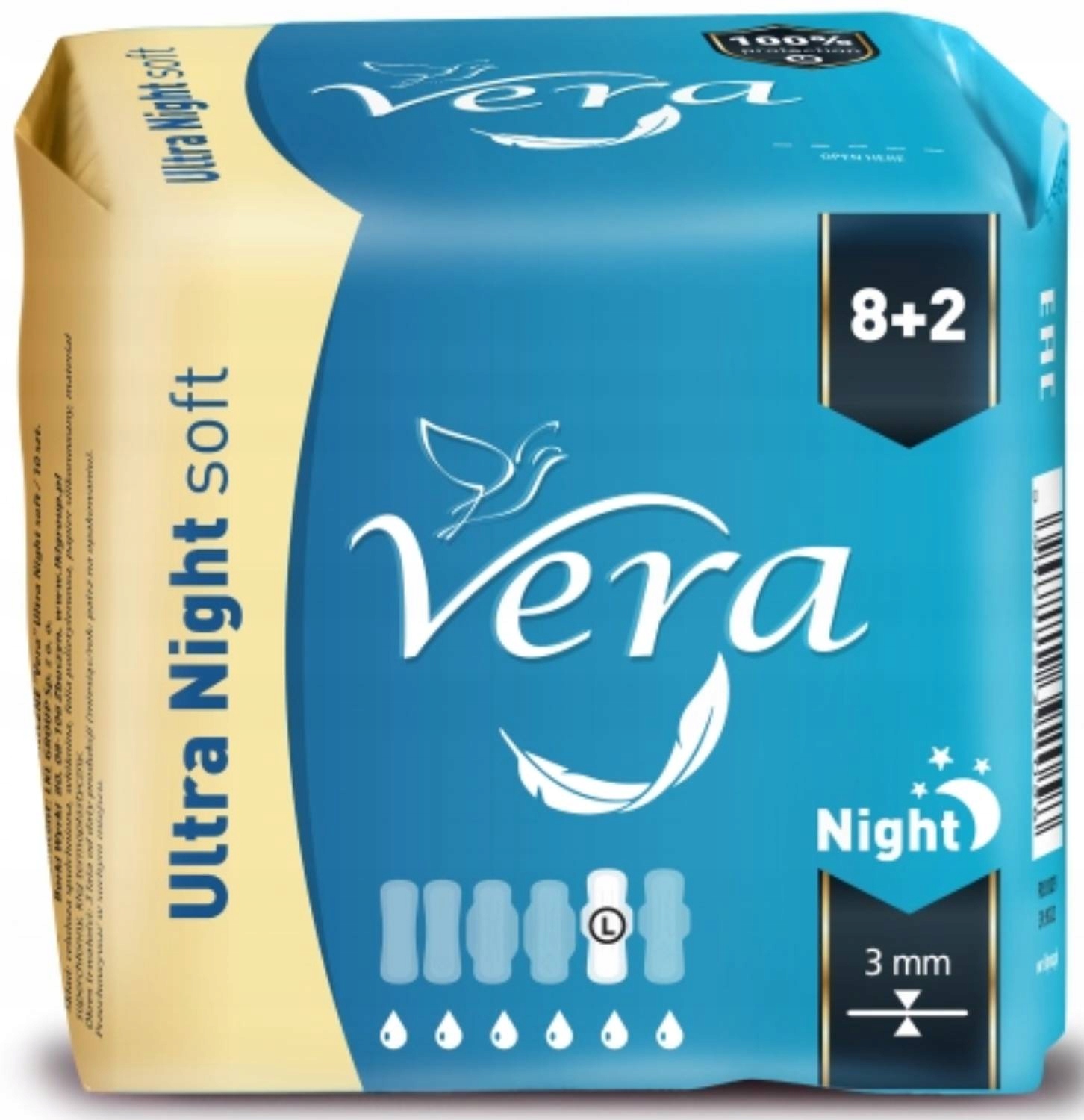 

Podpaski Ultra Night Soft na Noc Vera 8+2 sztuk