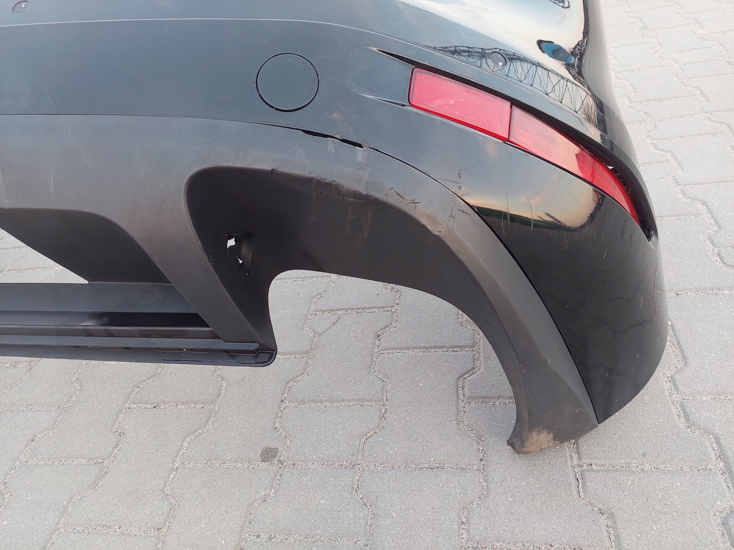 bumper rear part rear complete PDC VW TOUAREG II 2 7P 041