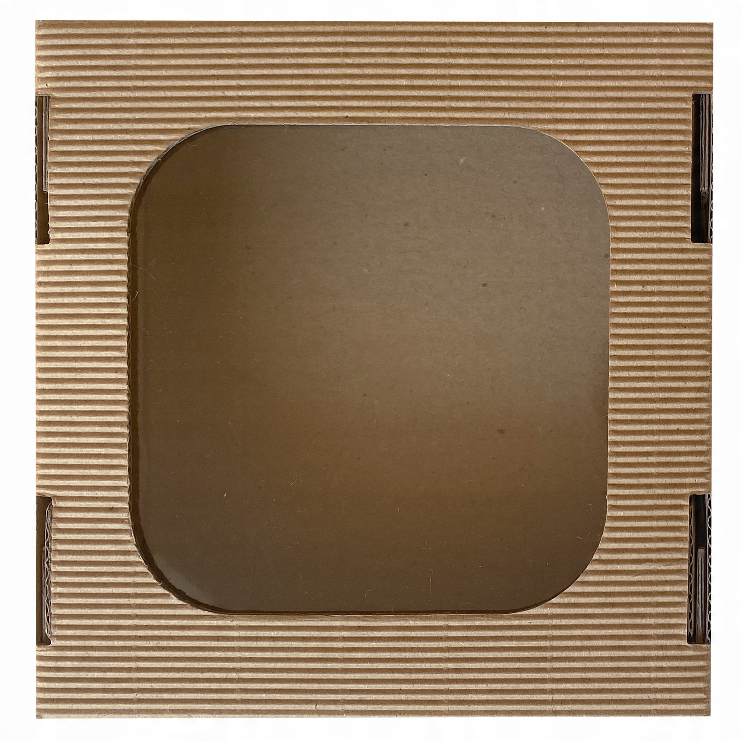 

Pudełko z okienkiem 13x13cm tektura falista Eko