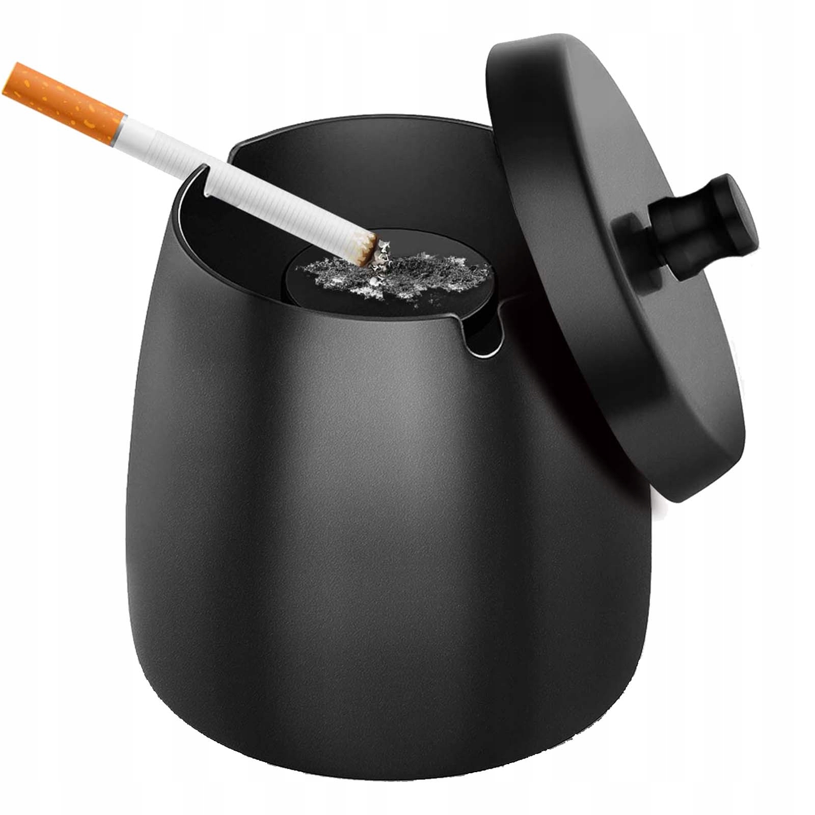 НАРУЖНАЯ ЗАКРЫТАЯ ПЕПЕЛЬНИЦА ИЗ НЕРЖАВЕЮЩЕЙ СТАЛИ ДЛЯ САДА НА БАЛКОНЕ