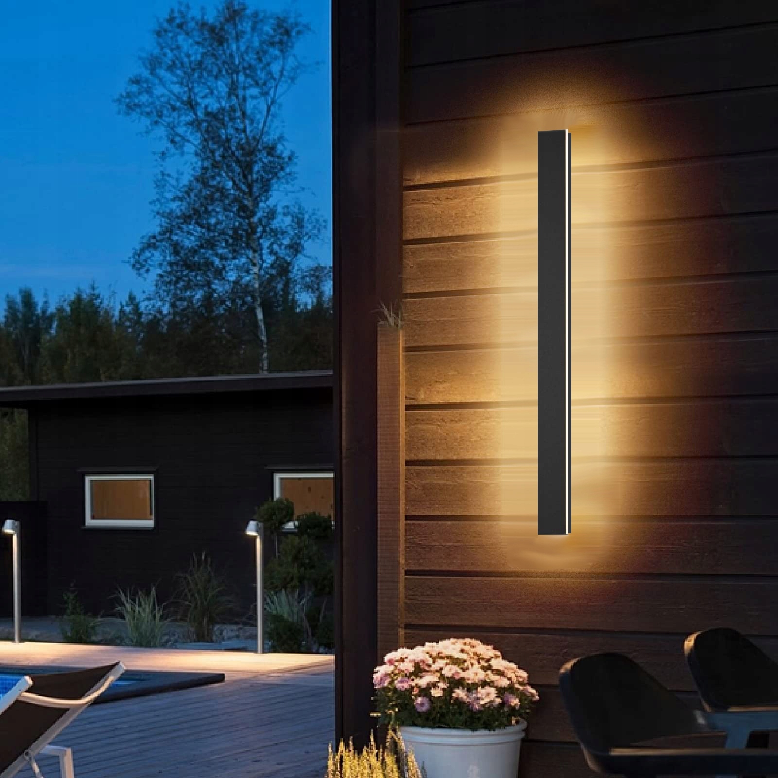 Moderní Nástěnná Led Lampa Nástěnná Svítidlo Vnitřní Dlouhé 80 CM Vodoodp