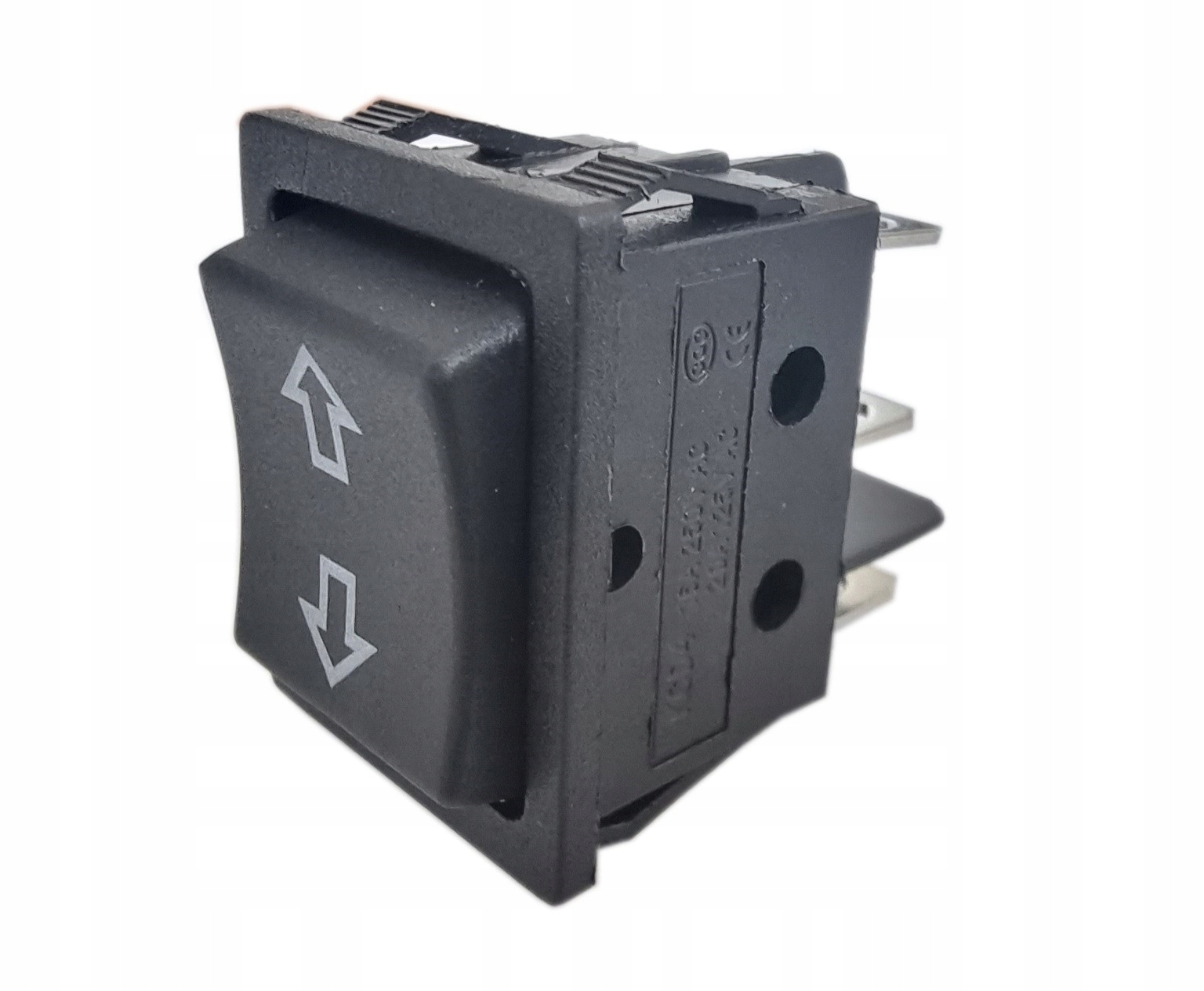 

Przełącznik KCD4 Czarny Chwilowy (on)-off-(on) T2