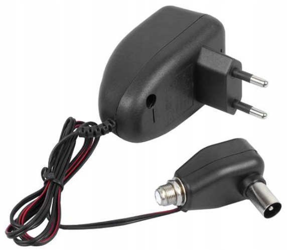 

Zasilacz Antenowy 12V z Gniazdem F do Tv Naziemnej