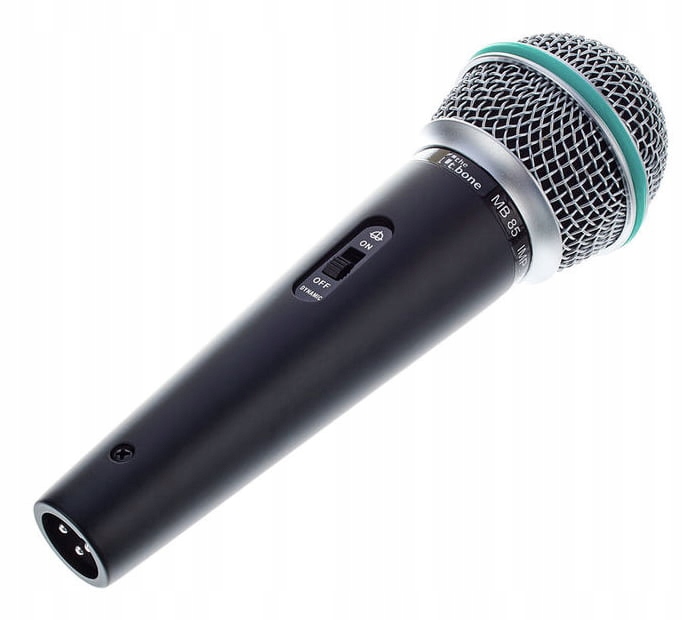 Mikrofon dynamiczny wokalny the t.bone MB85 Włącznik Uchwyt Futerał ZESTAW Model MB85