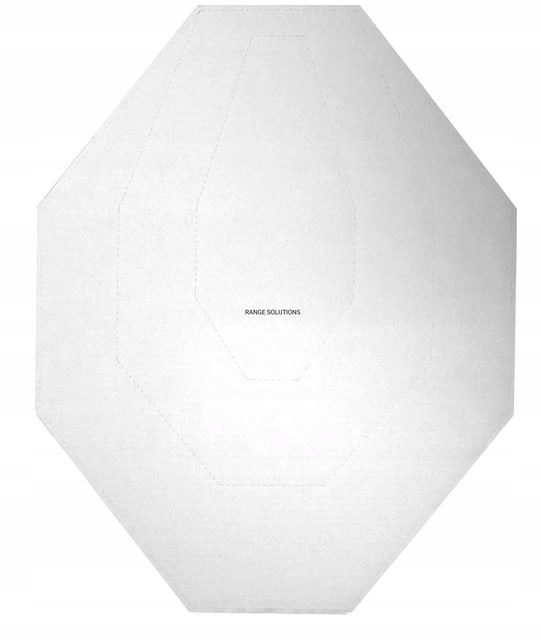 Kartonové kotouče Ipsc Range Solutions Bílé/Hnědé 50 Ks