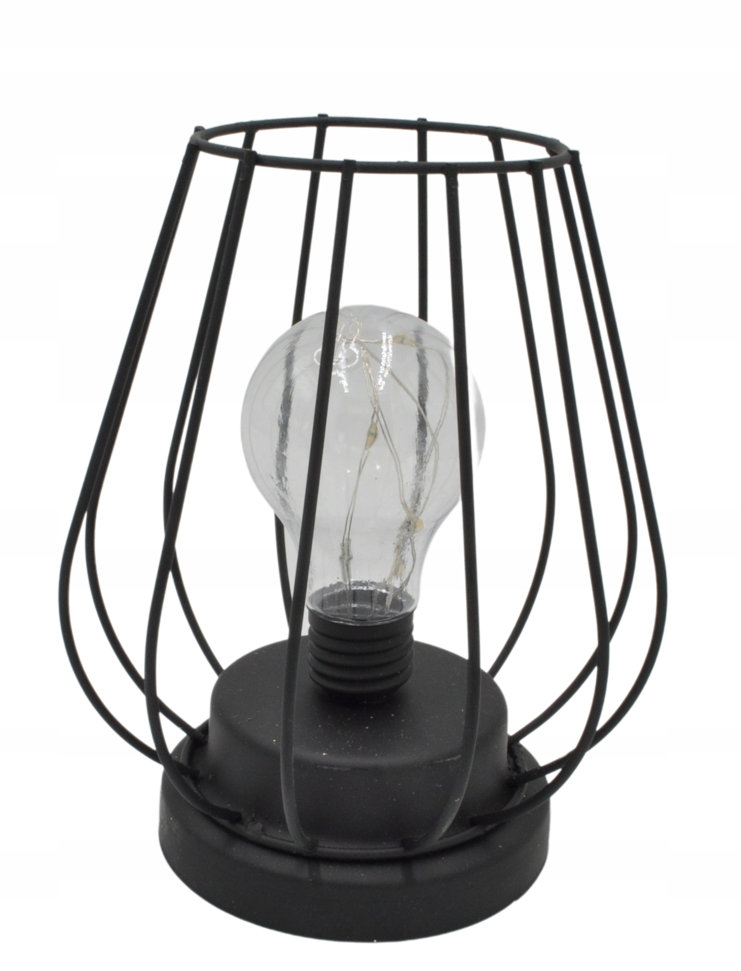 

Lampa lampion z żarówką led na baterie do ogrodu