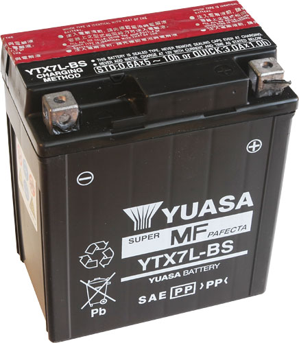 Akumulator Motocyklowy Yuasa Moto YTX7L-BS-CP 12V 6AH 100A