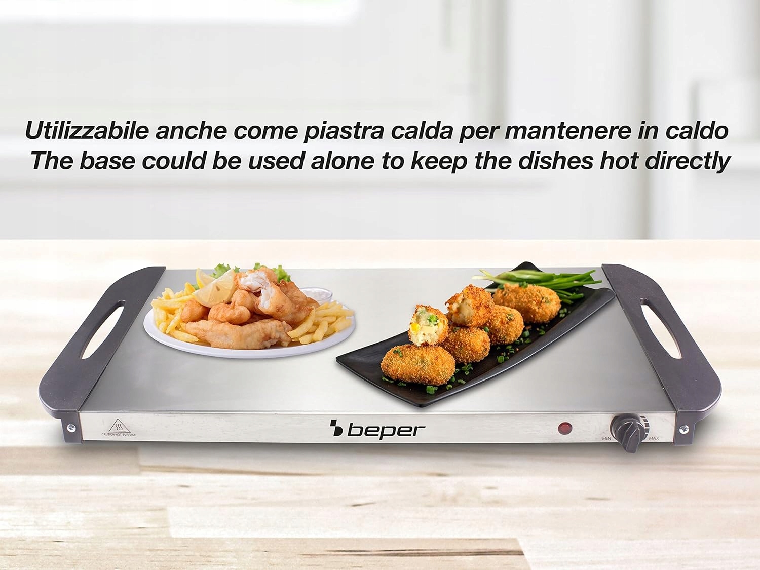 PODGRZEWACZ DO ŻYWNOŚCI DO BUFETU Beper P101TEM001 Stal nierdzewna HIT! Kod producenta 8056420221787