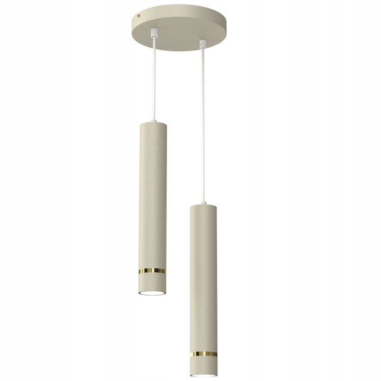 Závěsná Lampa Aurora Gold Béžová, Moderní Led Stropní Trubka Do Obývacího Pokoje