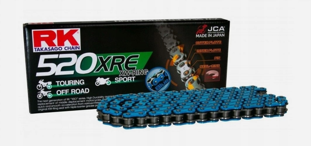 Rk Hnacia Reťaz BB520XRE-120(XW-RING) Svorka (clf) Súčasťou Balenia
