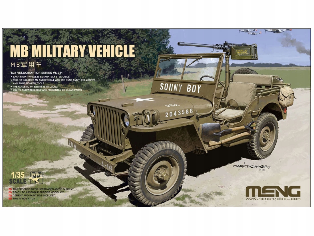 Jeep Willys Mb 1/4 Ton 4x4 Truck model VS-011 Meng