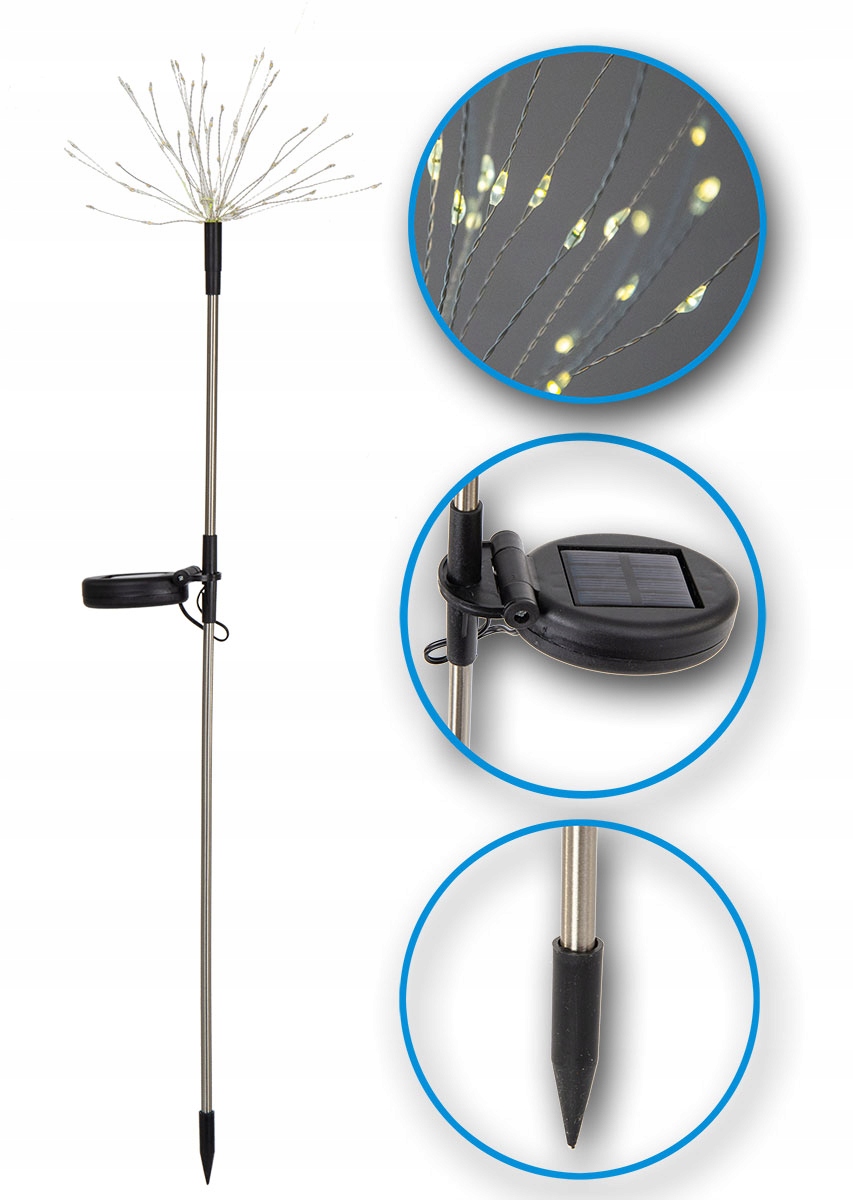 

Lampa Solarna dmuchawiec Firework 80 cm 90 Led