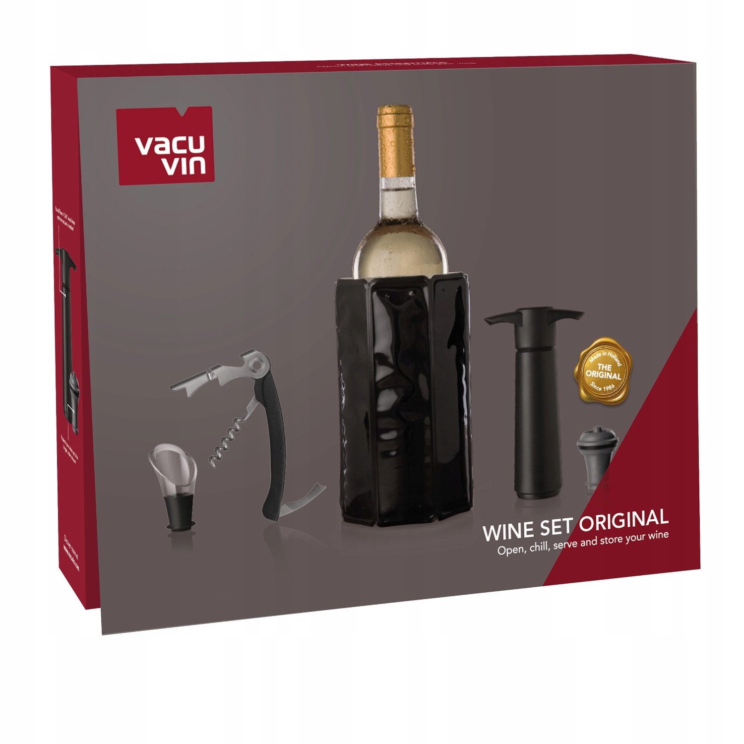 

Zestaw VacuVin 5 akcesoriów do wina Gift Box