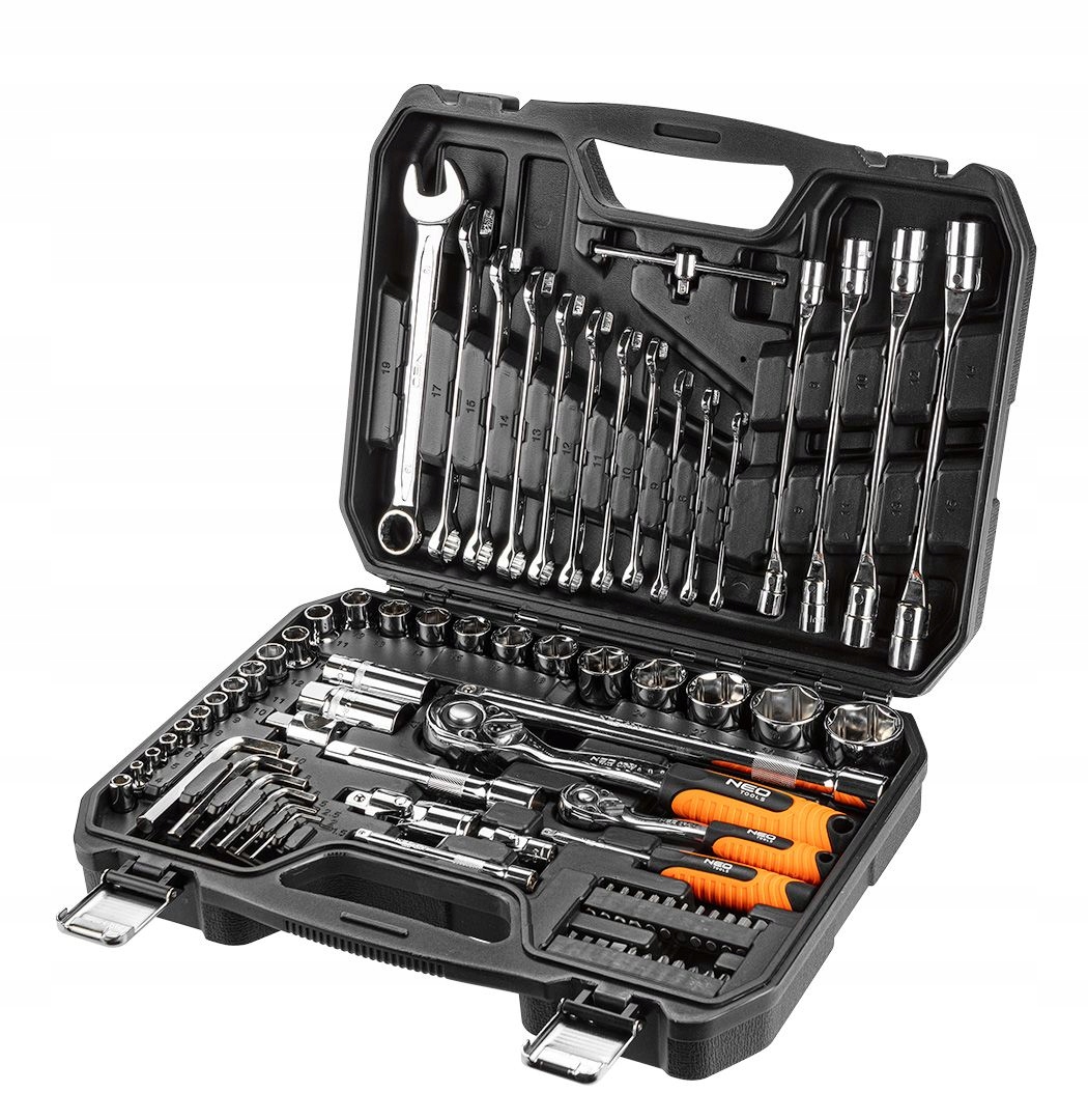 Sada Nástrčných Kľúčov 1/4'', 1/2'' 77 Dielov Crv