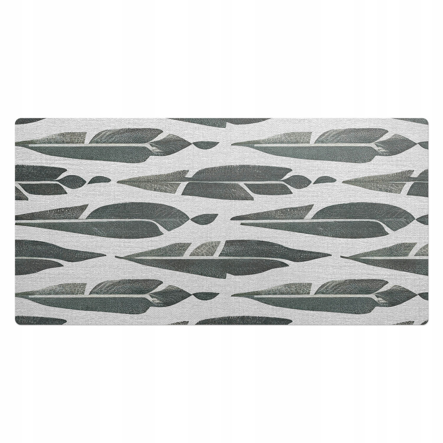 Moderní vinylová podložka na psací stůl Umělecké listové vzory 100 x 50 cm