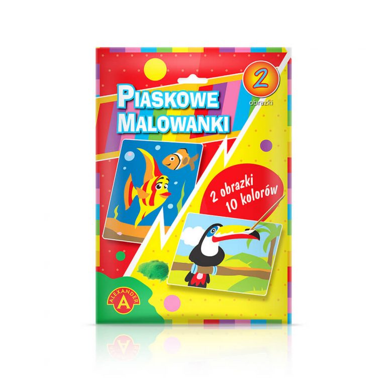 

Piaskowa Malowanka-rybka,tukan