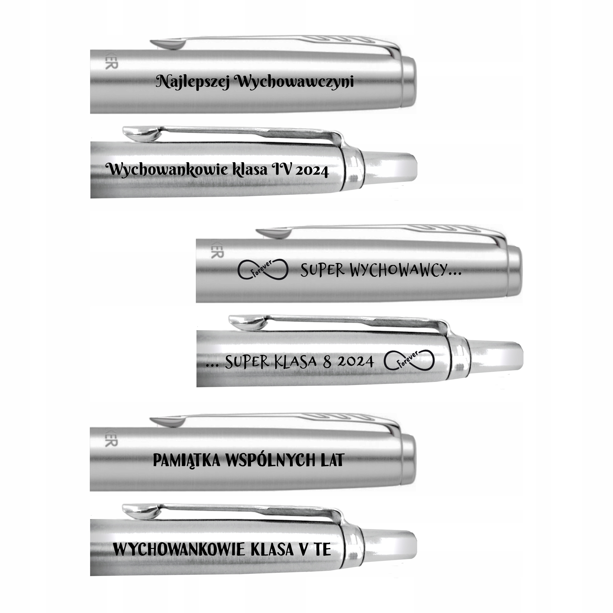 Zestaw długopis i pióro wieczne czerwone Parker Pudełko Grawer Prezent Kod producenta GE292