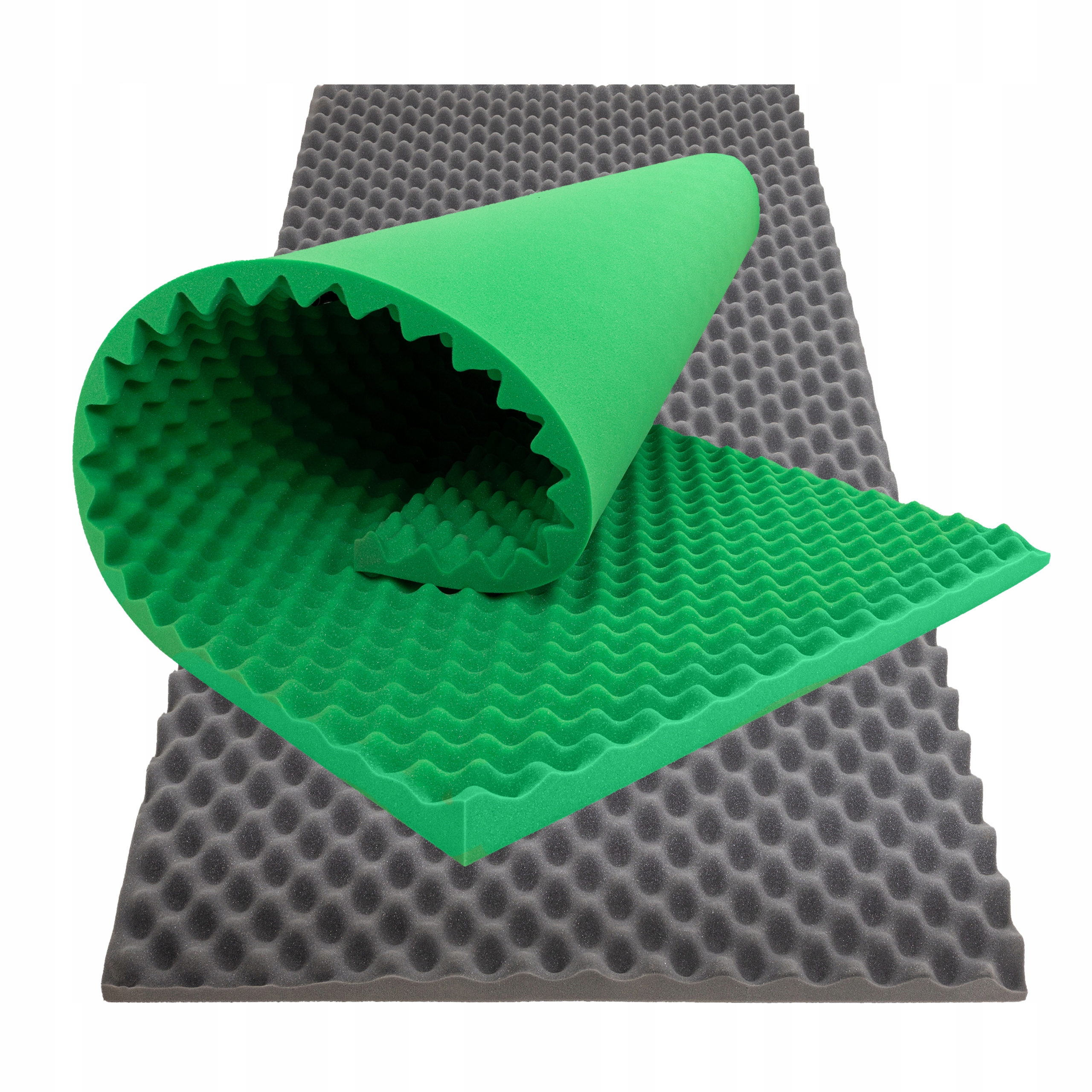 Tlmenie steny Akustická adaptácia miestnosti šedá tmavozelená 2 m x 1 m