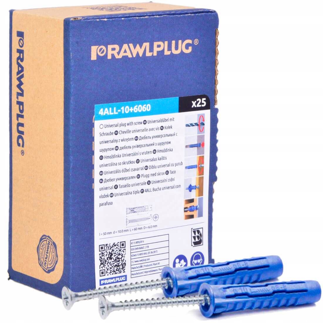 

Rawplug kołek kołki rozporowe 4ALL 10x50 wkręty