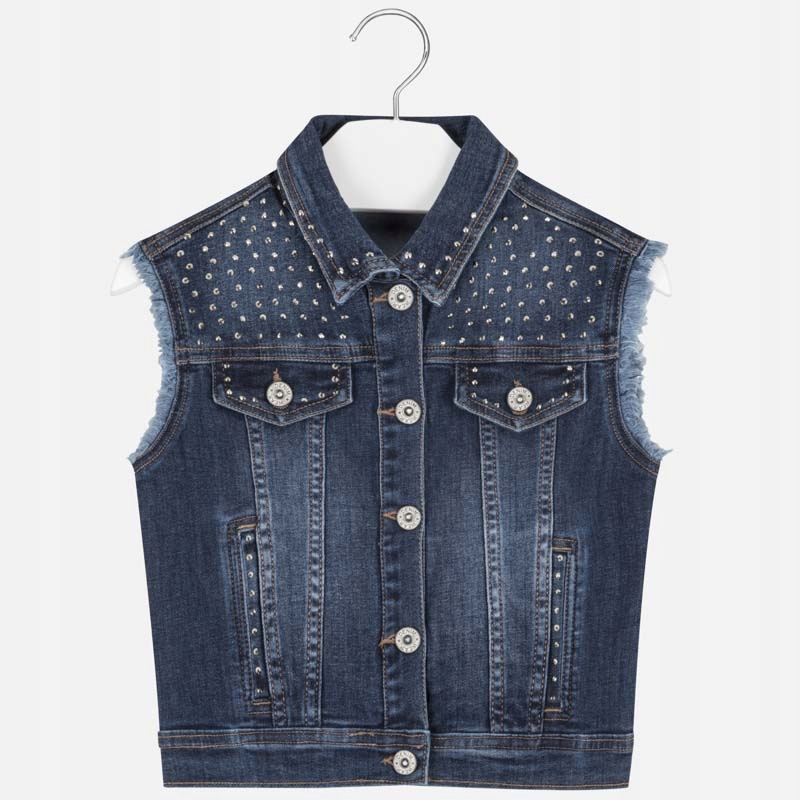 Kamizelka jeans dziewczęca Mayoral 6315-90 r. 128 Marka Mayoral