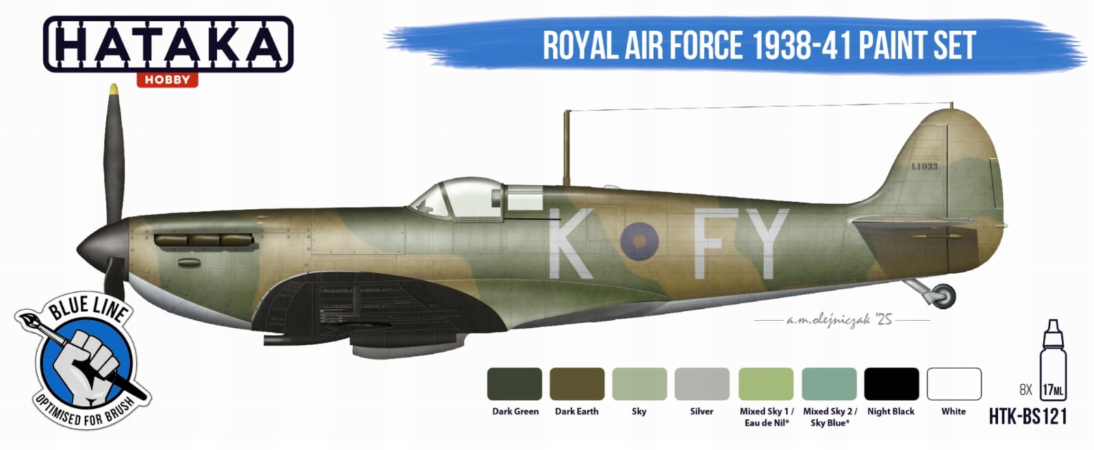 Sada barev Hataka BS121 Royal Air Force (1938-1941)