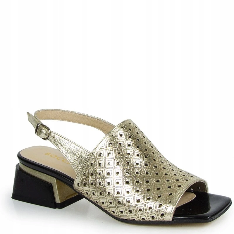 Boccato 335.476 Kožené Sandály Kostka Zlaté 38