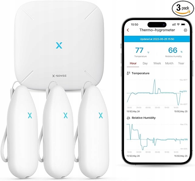 X-Sense Wi-Fi vlhkoměr pro měření vlhkosti vzduchu Model STH54