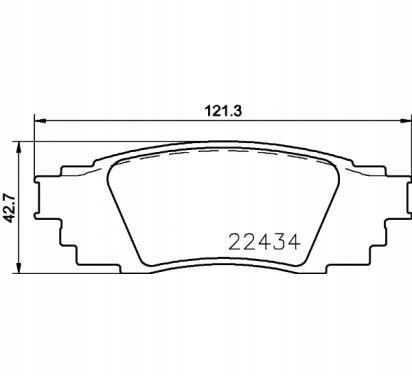 BREMBO KLOCKI HAMULCOWE LEXUS ES