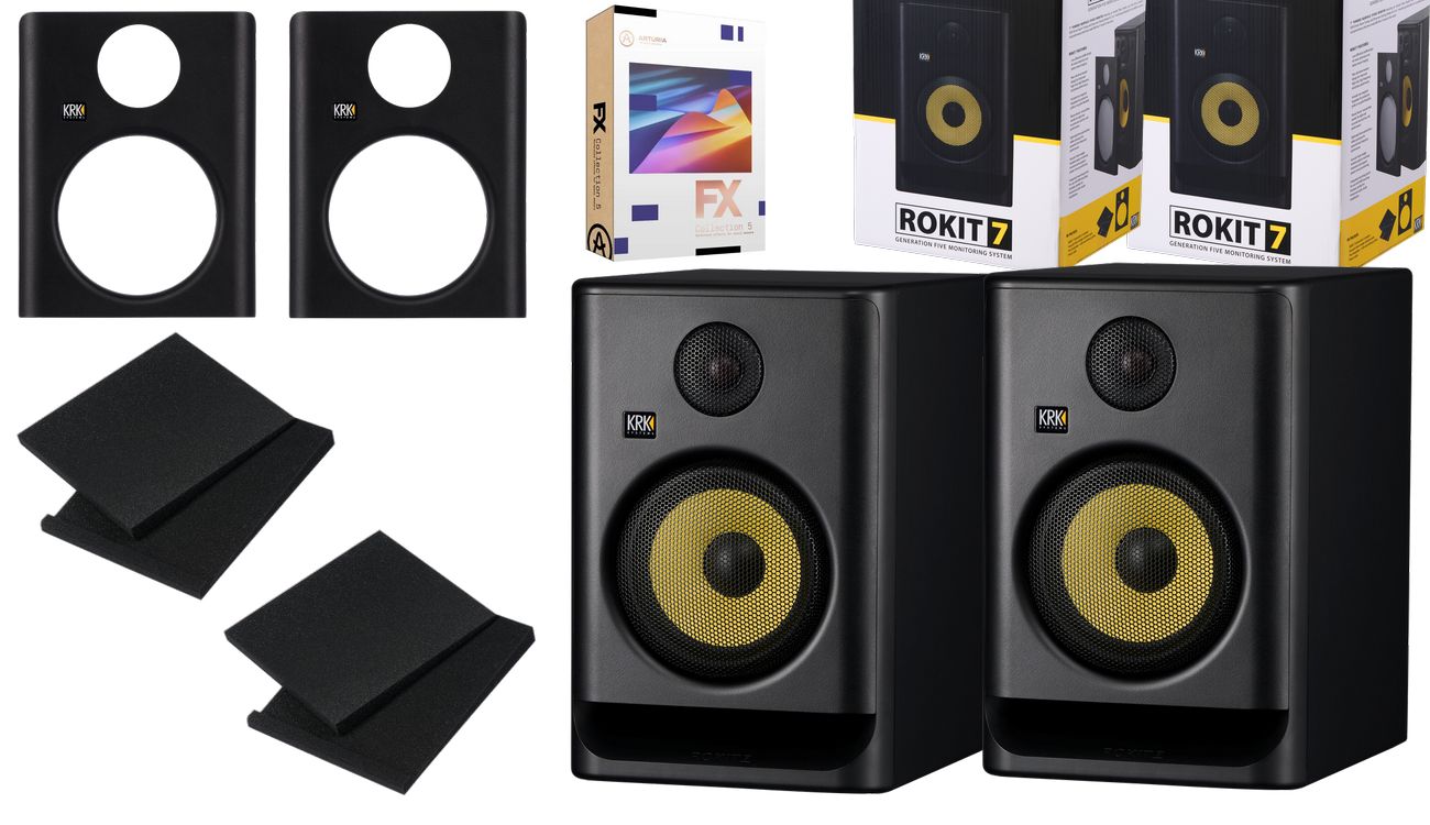 KRK ROKIT 7 G5 RP7 G5 CZARNE MONITORY STUDYJNE AKTYWNE PARA + PROMOCJA