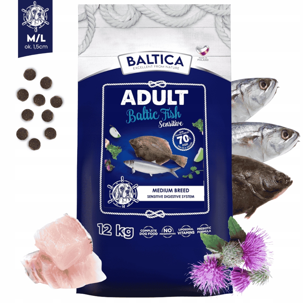 Baltica Ex Adult Sensitive B.Fish M 12kg