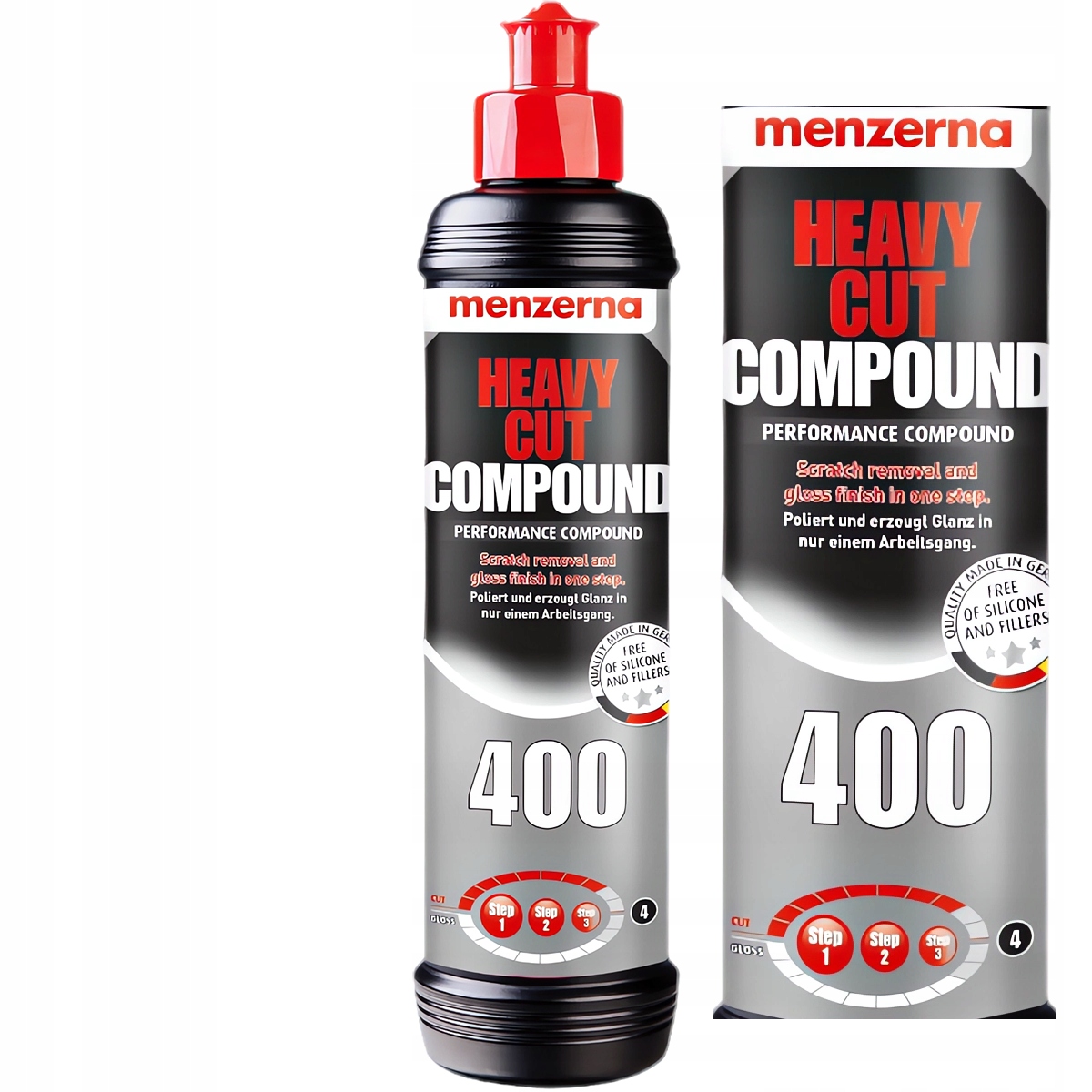 Menzerna Hcc 400 Heavy Cut 250ml Mocno Tnąca Pasta Polerska Do Lakieru