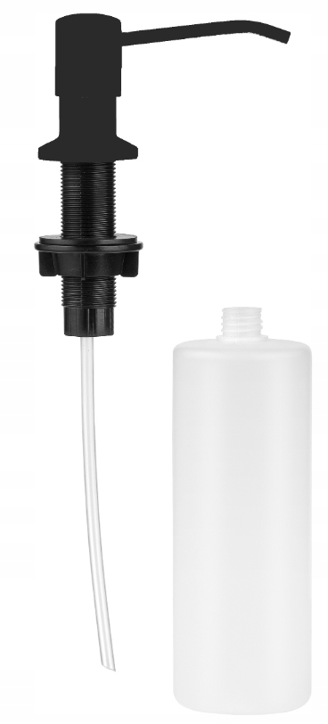 DOZOWNIK DO PŁYNU DO MYDŁA CZARNY DO ZLEWU UMYWALKI NA PŁYN DO ZLEWU POMPKA Linia Simi