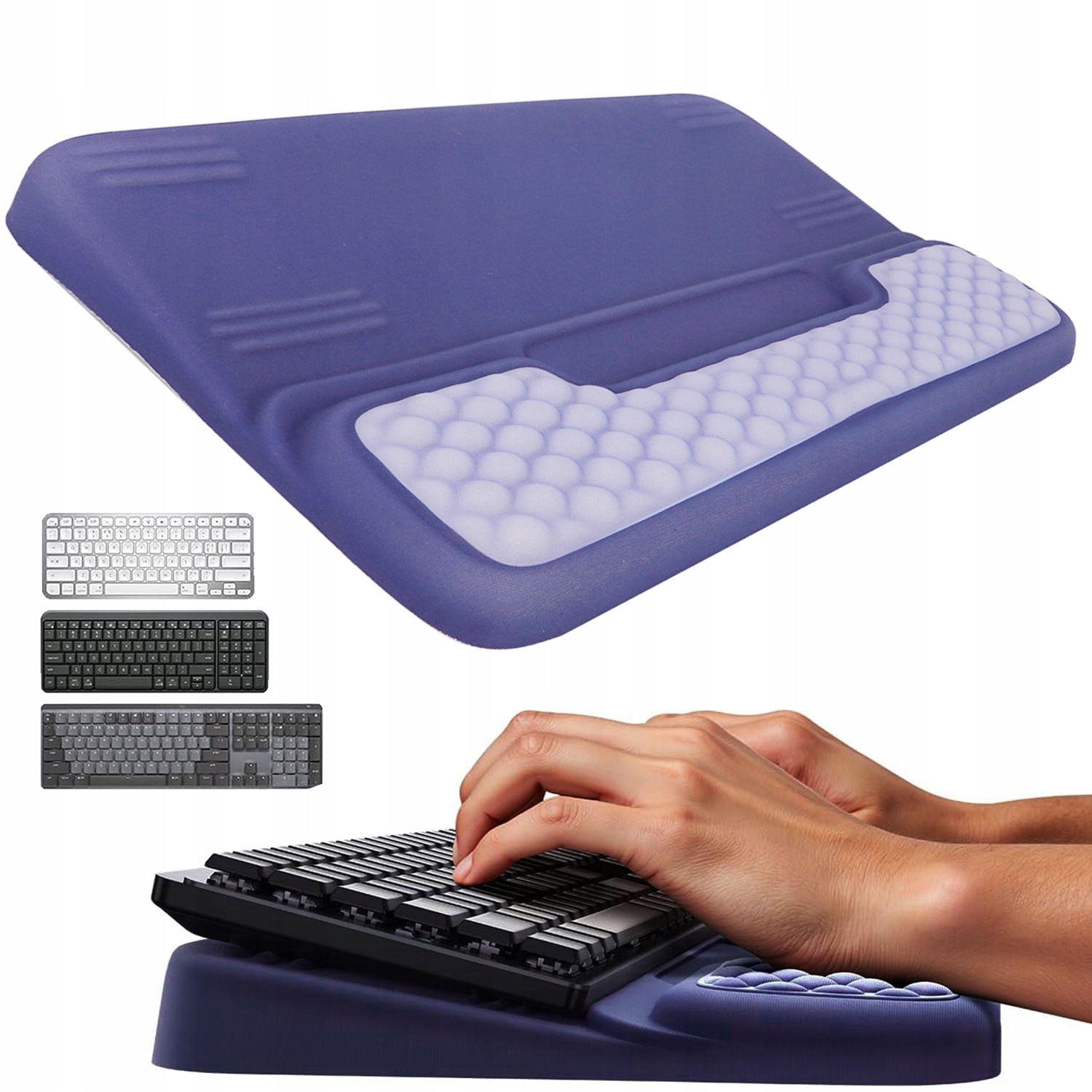 Ergonomická Podložka Pod Klávesnici S Opěrkou Zápěstí A Úložným Prostorem