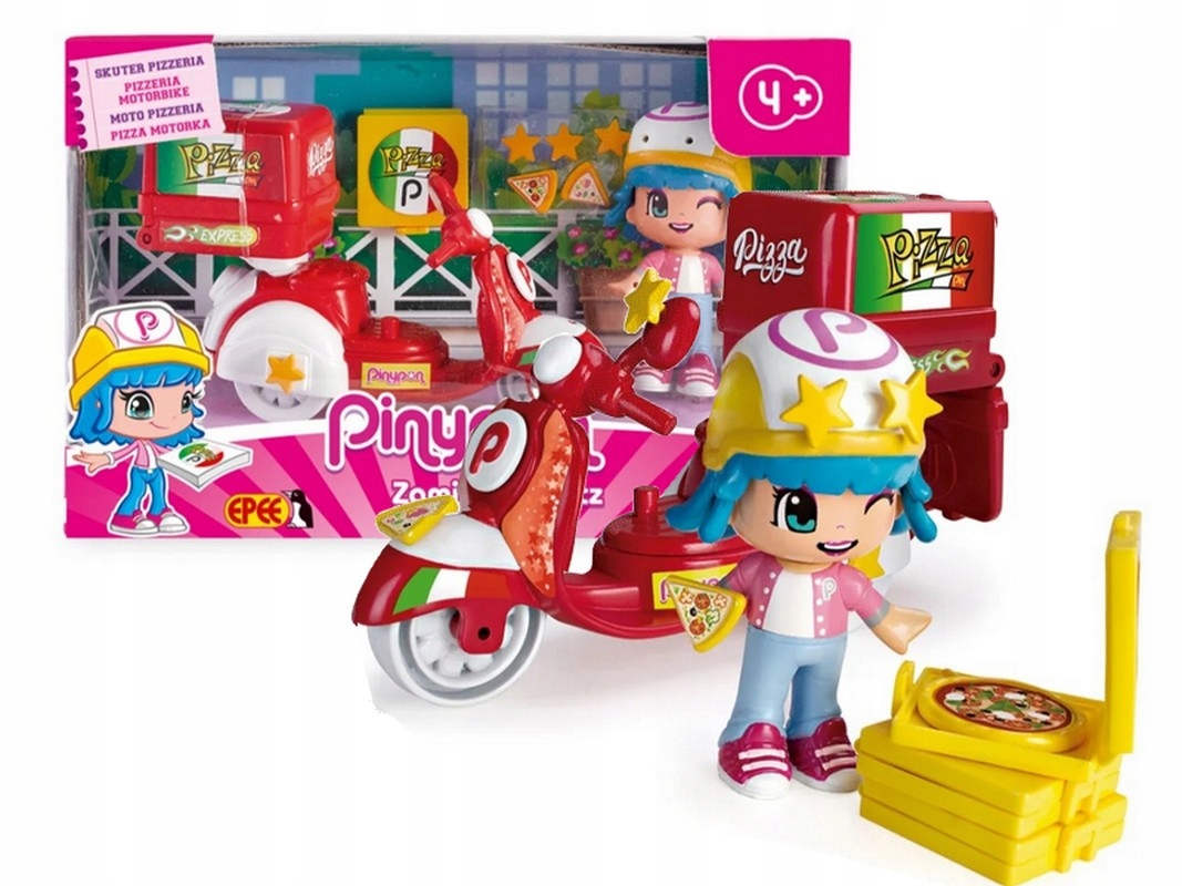

Pinypon City zestaw Skuter Pizzeria Z Laleczką