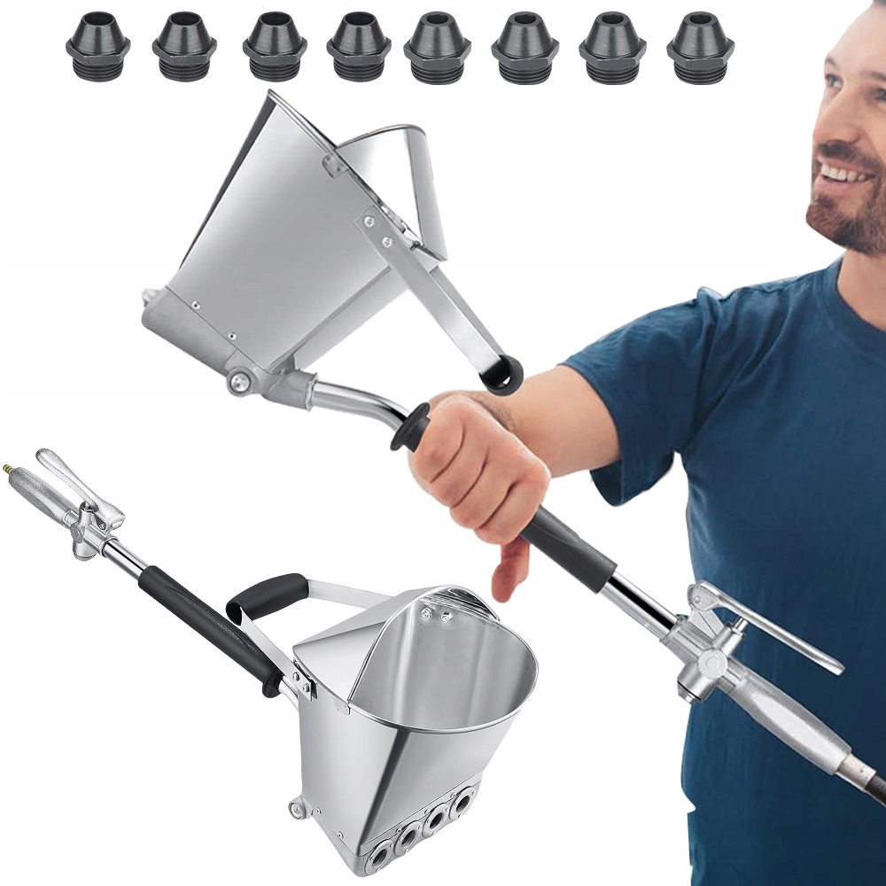 Pneumatická Omítačka Na Stěny, Kovová, 8 Trysková Pro Stěny, Stropy, Dveře A Okna