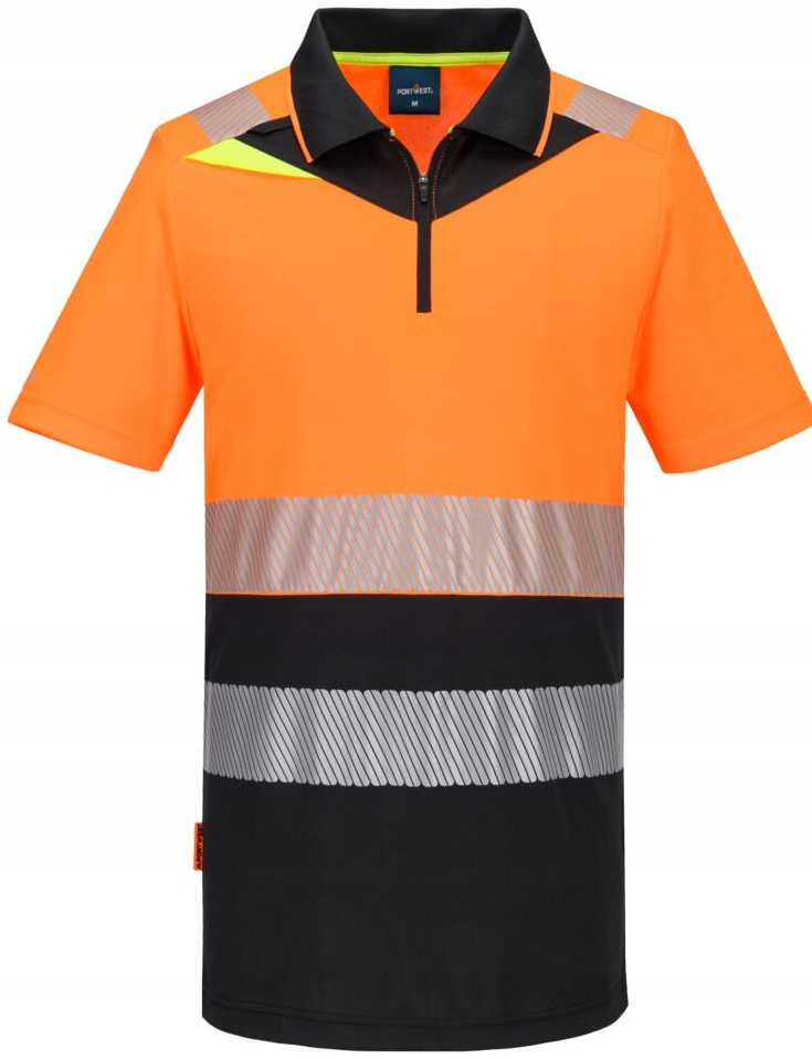 Výstražné polo tričko s krátkým rukávem DX435 Obr vel. L