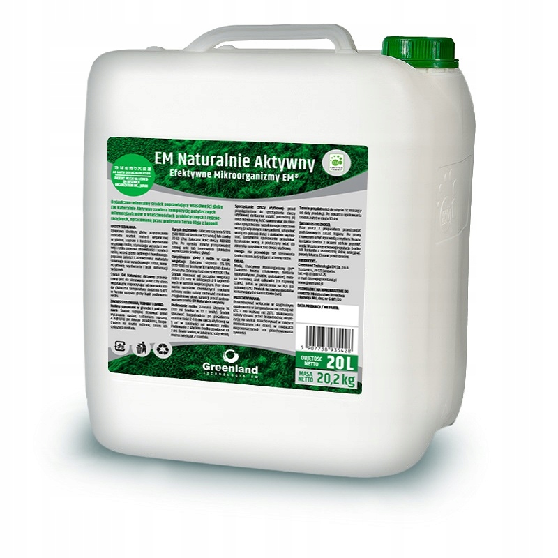 Em Naturalnie Aktywny do gleby, gnojowicy 20 L nawóz organiczny