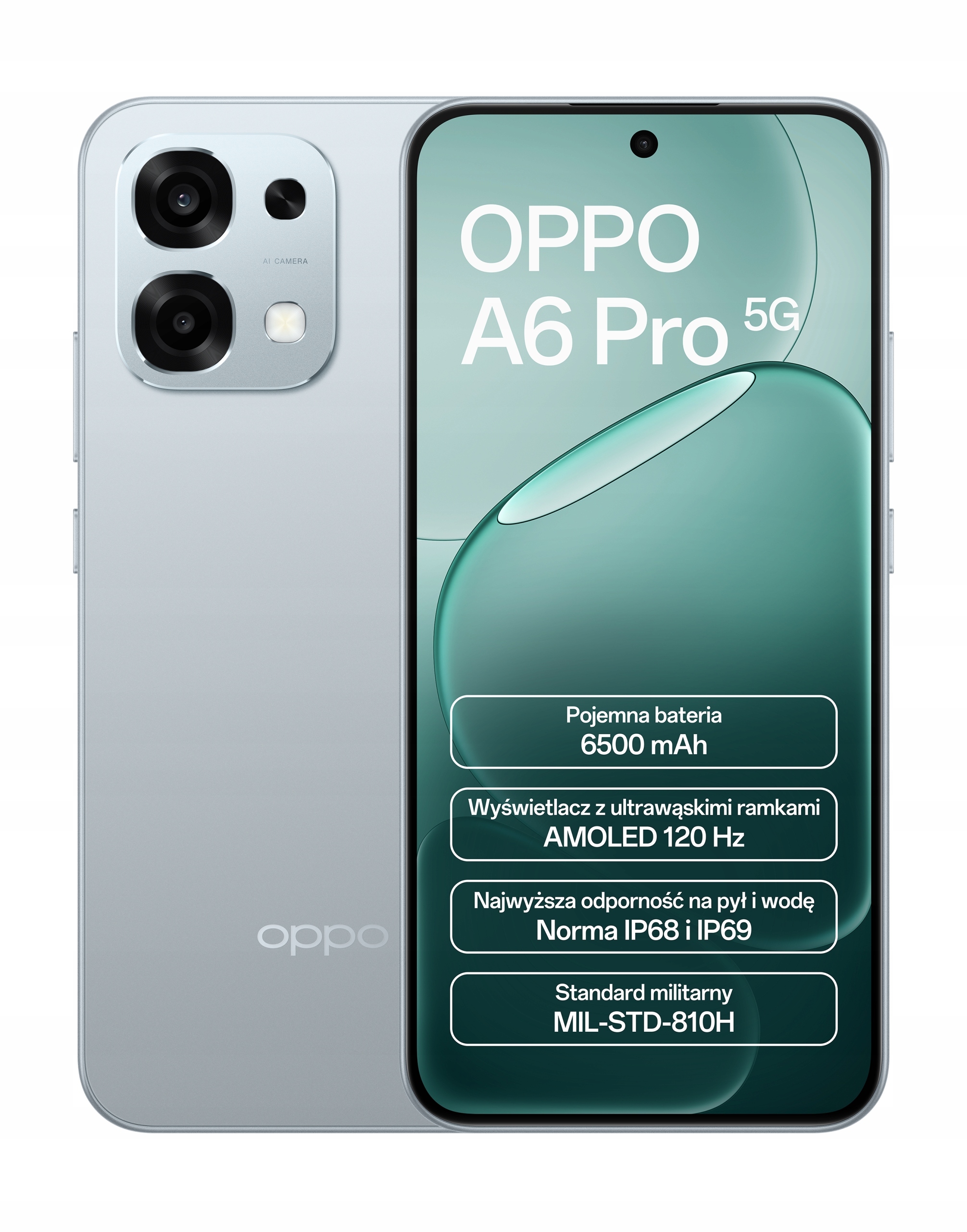 Smartfon Oppo A6 Pro 8/256 Gb 5G Szary
