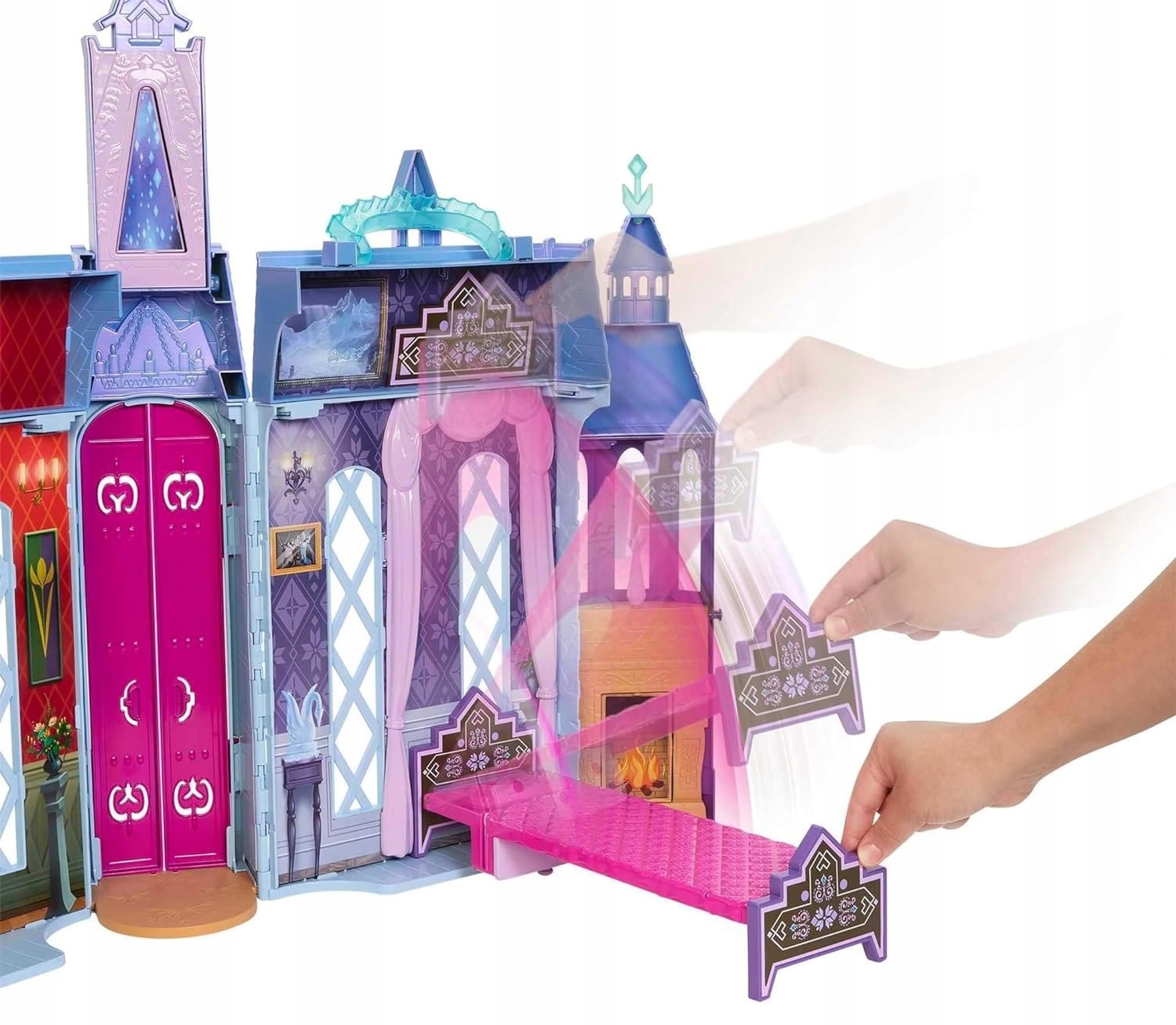 DISNEY KRAINA LODU 2 ZAMEK ARENDELLE + LALKA ELSA HLW61 Seria Frozen 2