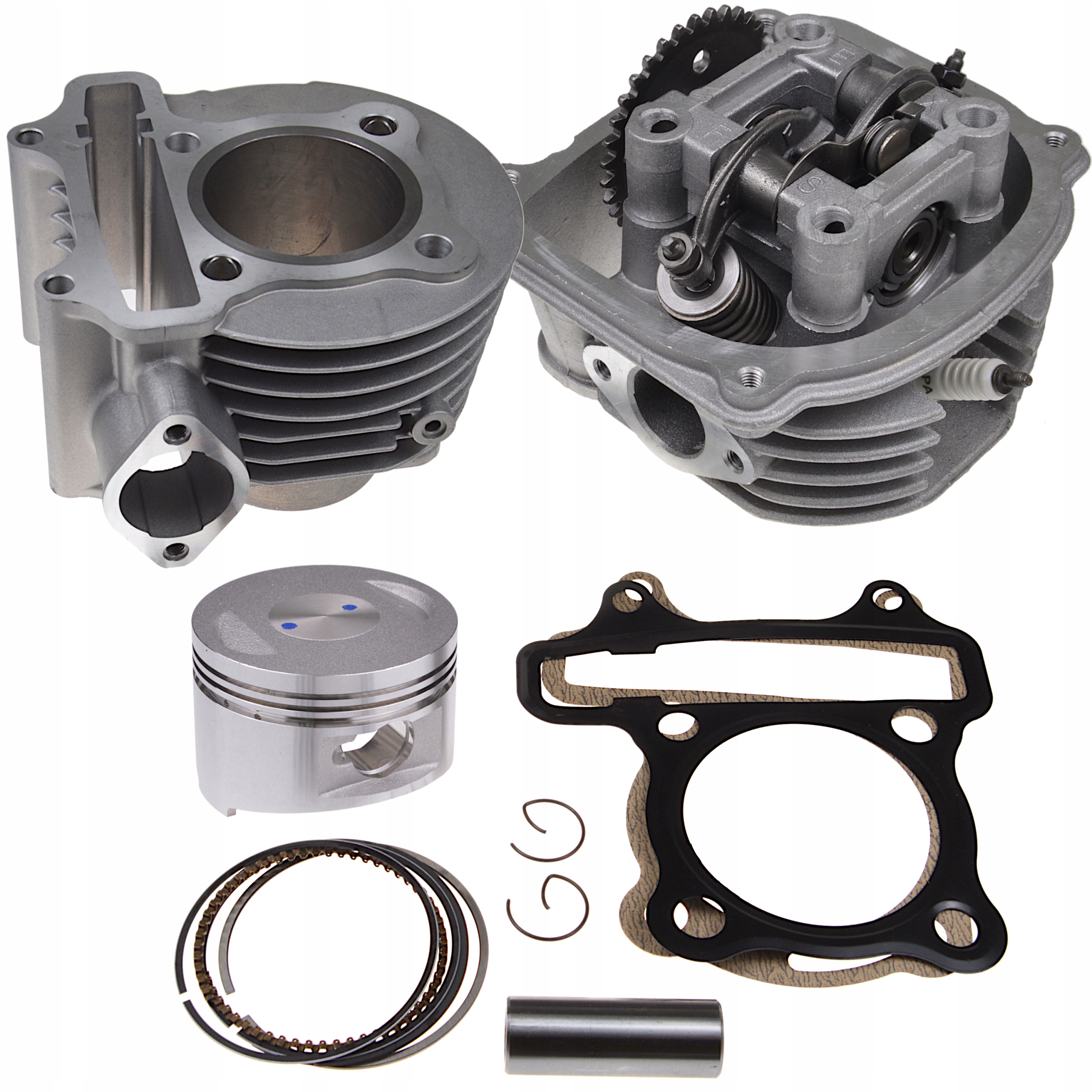 YK00043 - ГОЛОВКА ЦИЛИНДРА 4T GY 150 СКУТЕР QUAD ATV КОМПЛЕКТ.