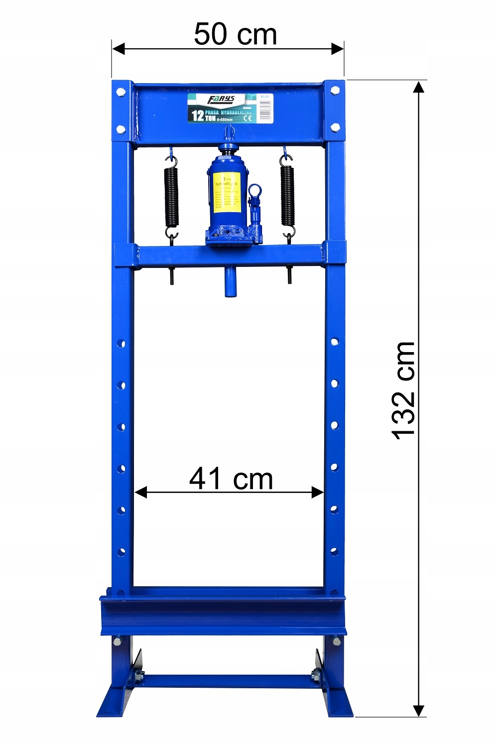 PRASA 12T HYDRAULICZNA +PŁYTY Z WYCIĘCIAMI +Gratis Marka Farys