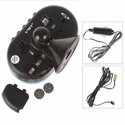 Termometr samochodowy 3w1 Woltomierz,Zegar Marka Inna