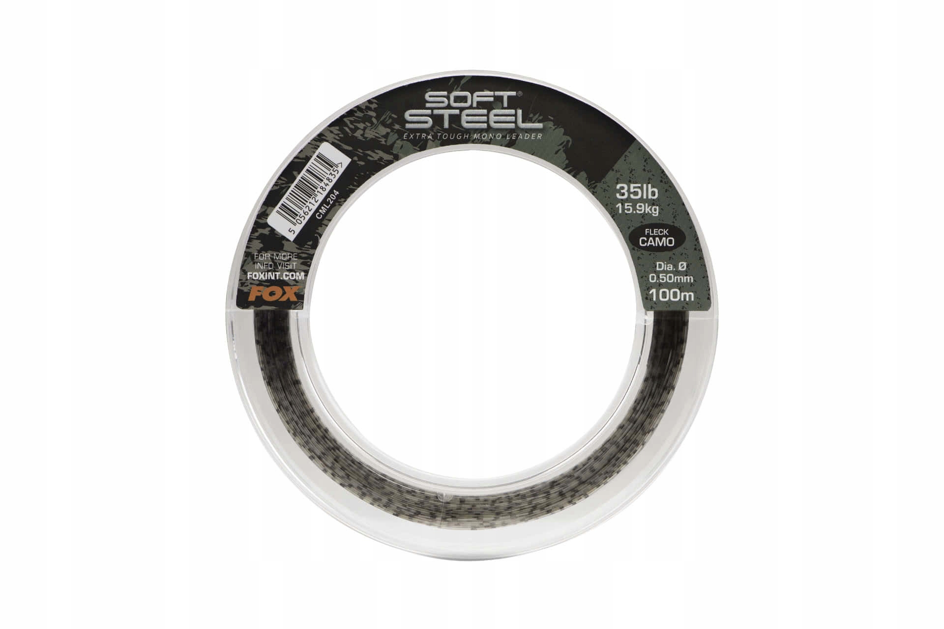 Fox Soft Steel Fleck Camo Leader 45lb 20.5kg 0.60mm 100m Strzałówka Fox CML