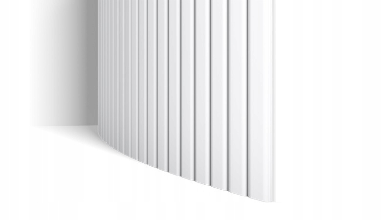 Nástěnný panel rýhovaný flex 3D ohýbaný pružný sloupek dekorace stěn