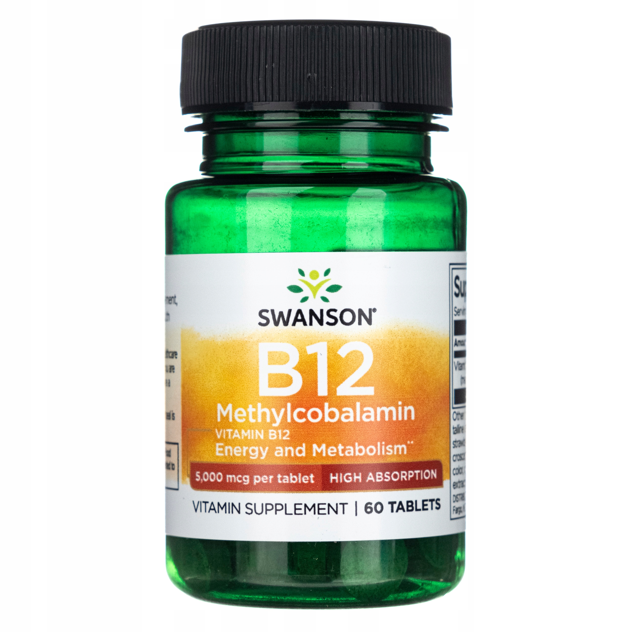 SWANSON WITAMINA B12 5mg 60t UKŁAD NERWOWY METYLO — 3
