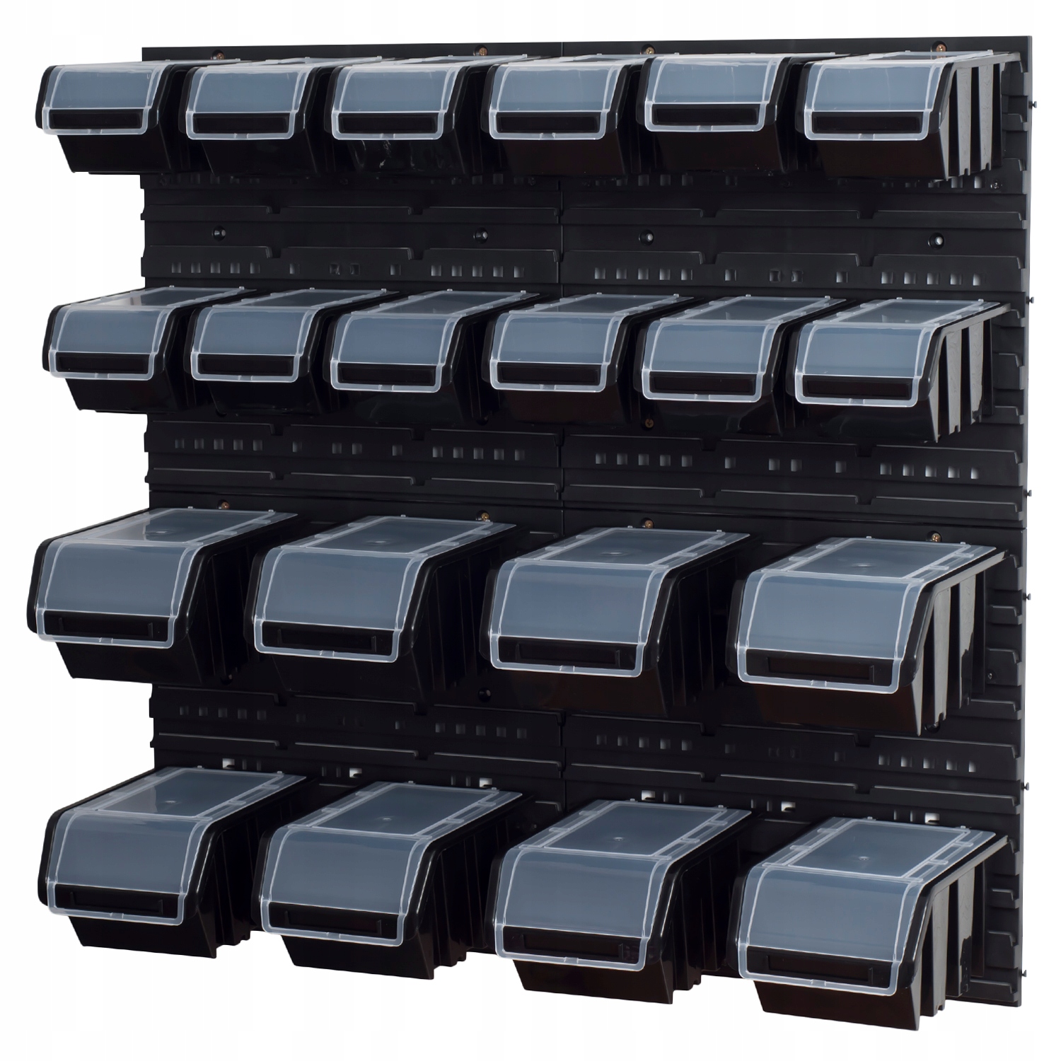 4x Tablica Ścianka Narzędziowa + 20 kuwet z klapką