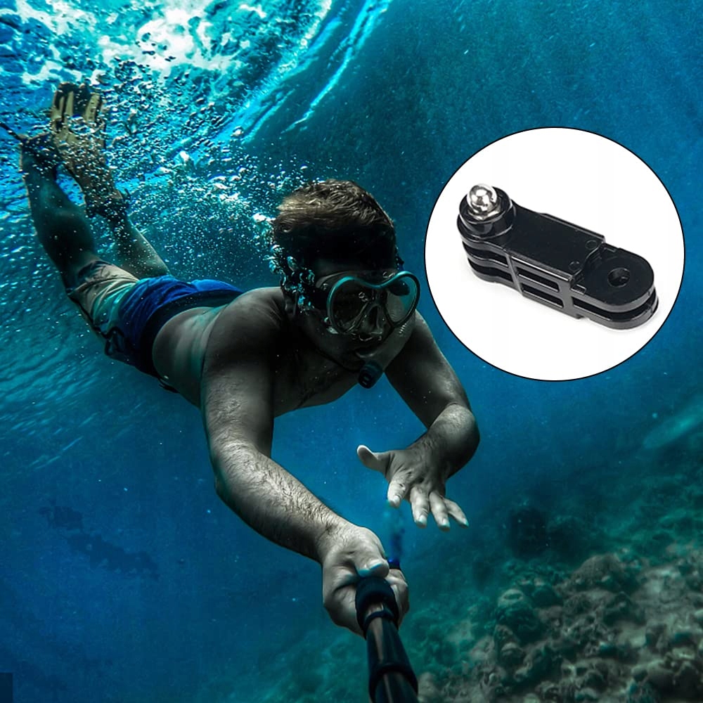 ZESTAW DO 2 KAMER SPORTOWYCH Z REGULOWANYM RAMIENIEM DO GOPRO HERO — miniatura 6