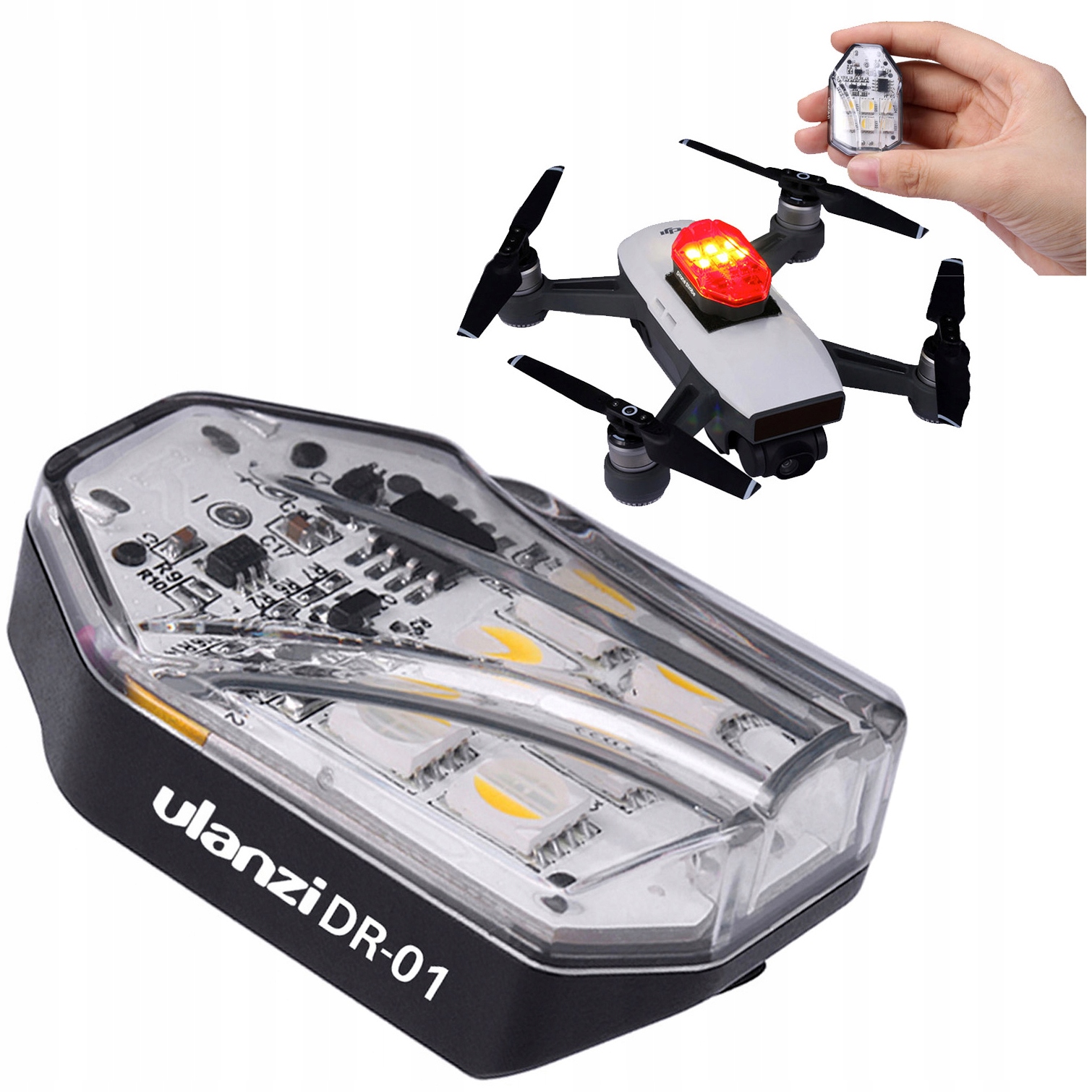 Led lampa pro dron Ulanzi DR-01 antikolizní a nepřetržité světlo
