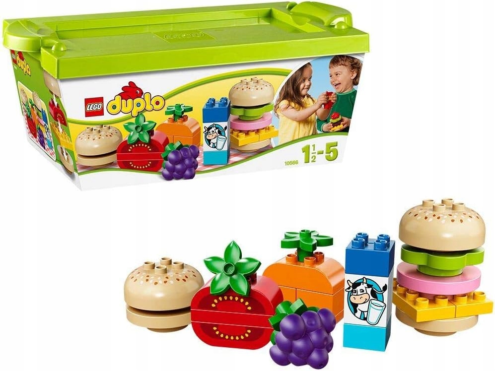 Lego Duplo 10566 Kreatywny Piknik Hamburger Mleko Kanapka Winogrona
