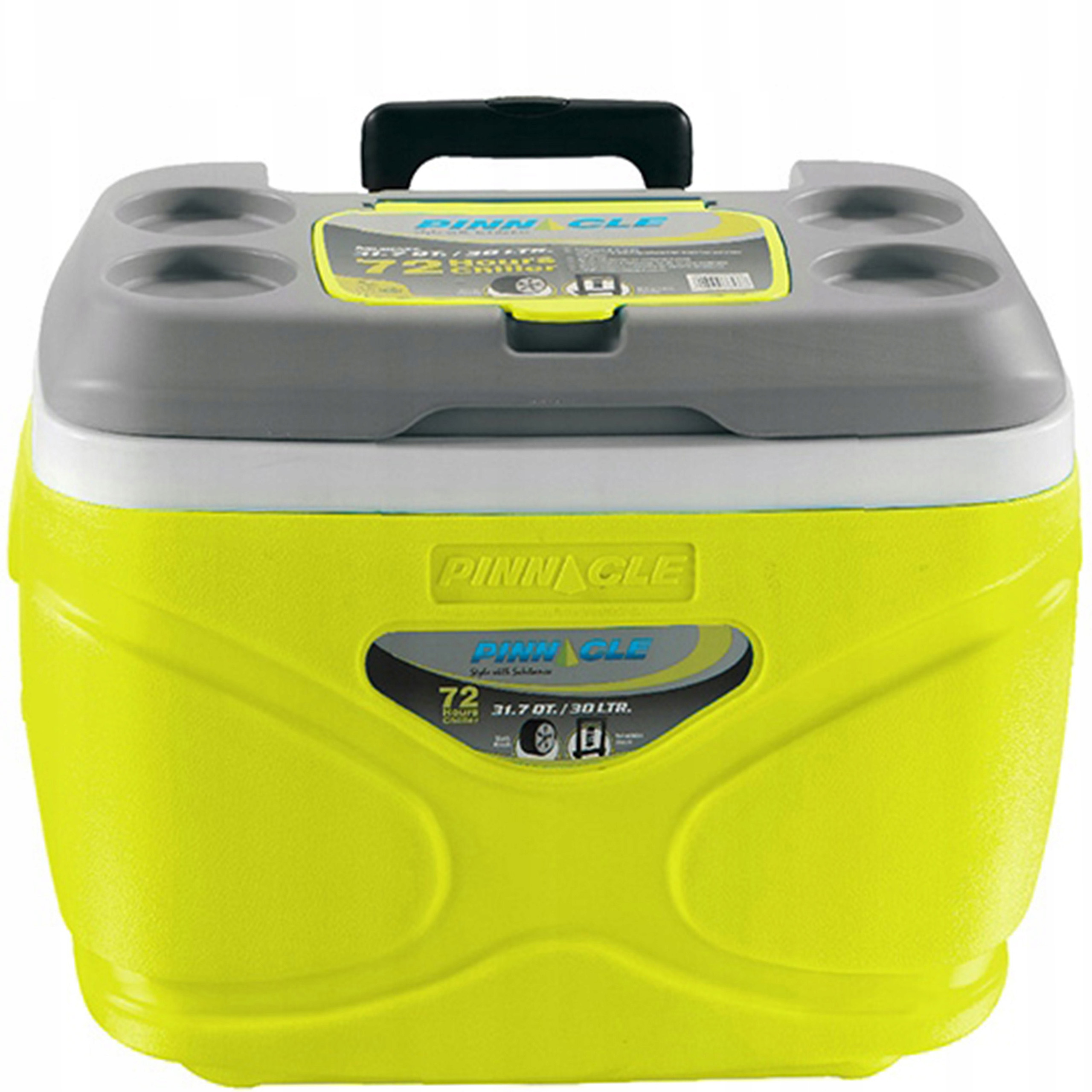 Kempingová lednička na kolečkách velká a prostorná Pinnacle Tpx 3007 30L zelená